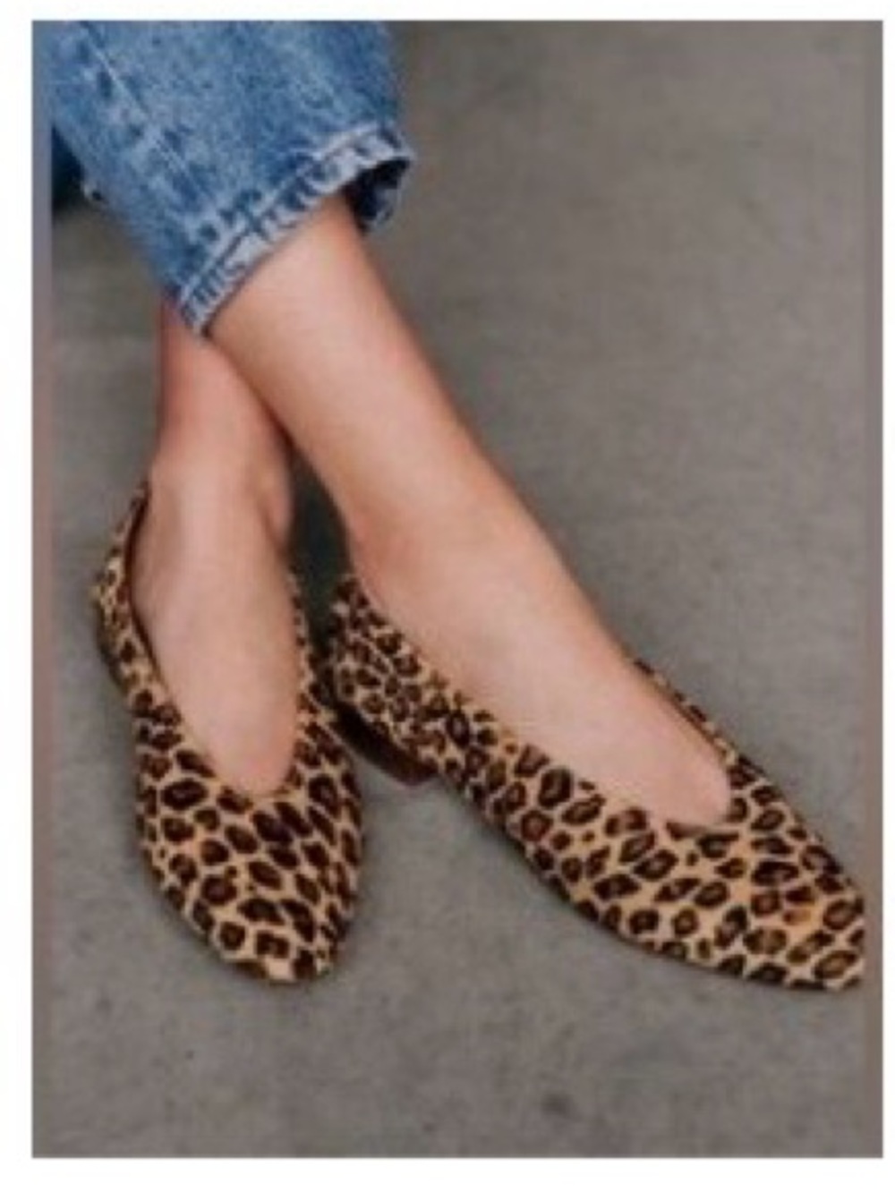 SÉZANE MATILDA LOW BALLET FLATS Leopard Print Brown/Black